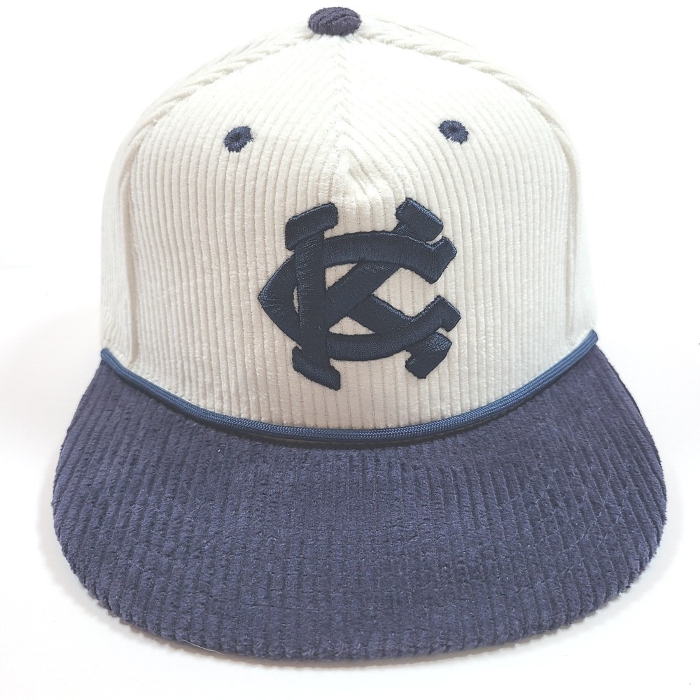 UNC Tarheels Melonwear Corduroy Hat Cap Cream Blue Adjustable Baseball